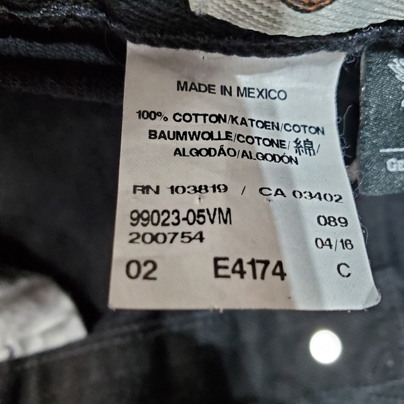 Harley-Davidson Men's Original Traditional Fit Jeans Black Denim Size 40x32 - Picture 10 of 11